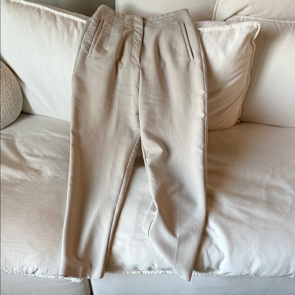 Zara white trousers
